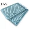 Mini Sphere Ice Tray Cube with Bin And Scoop, Small Round Space Saving Container Ball Mold for Coffee Drinks, Easy Release Stackable Silicone Freezer