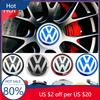 New 4PCS 60mm Repack Wheel Center Cap Logo Hub Cover Badge For Volkswagen Polo Passat B5 B6 B7 T4 T5 MK4 MK5 MK6 Tiguan Jet