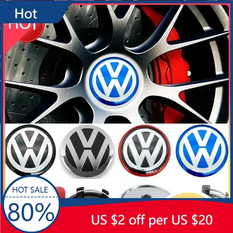 New 4PCS 60mm Repack Wheel Center Cap Logo Hub Cover Badge For Volkswagen Polo Passat B5 B6 B7 T4 T5 MK4 MK5 MK6 Tiguan Jet