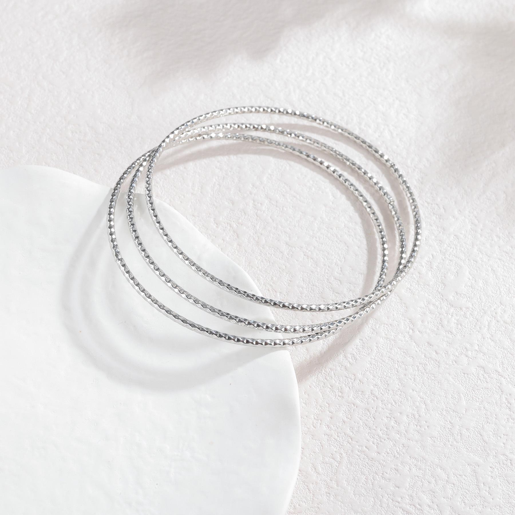 Минималистичный геометрический браслет из титановой стали в корейском стиле для женщин