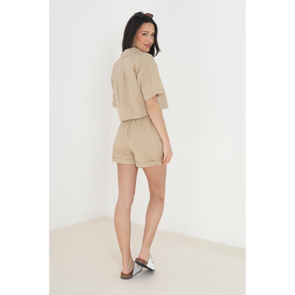 BRAVE SOUL Cămașă Carrie cu mânecă scurtă pentru femei/damă