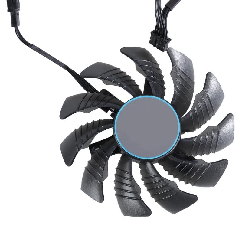 75MM T128010SU GPU Cooling Fan Replacement for RX6700XT 6600XT Graphics Cards Video Card Radiator