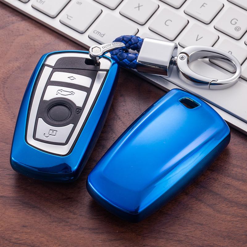 Compatible BMW Key Cover Set: Protective Soft Shell for 3, 5 Series & X5 Remote.