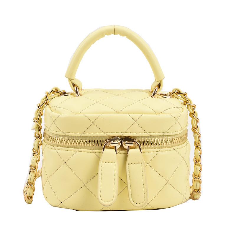 Small Fragrance Fashion Makeup Bag Cross body Handbag with Lipstick and Earphone Pocket for Women
