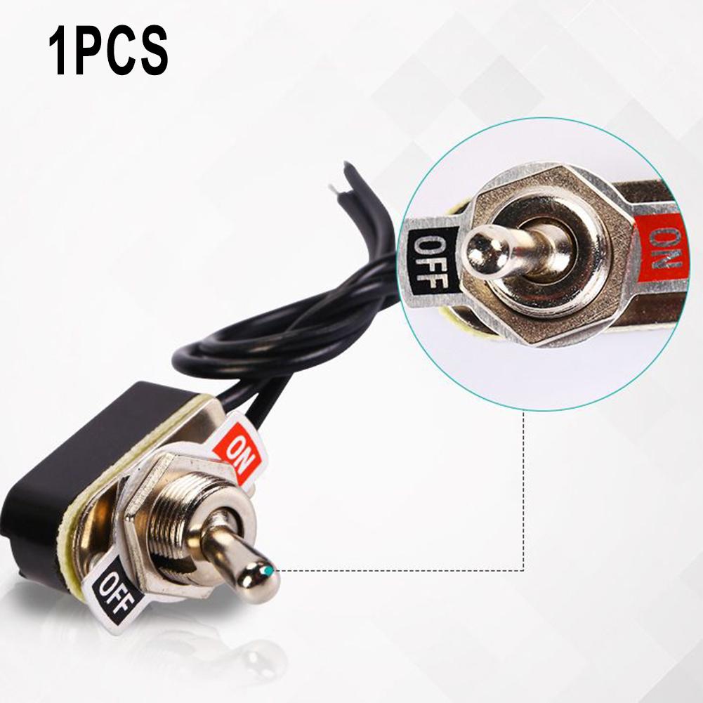 

Rocker Toggle Switch SPST Contacts Switch With Wire Switch 12mm Cutout