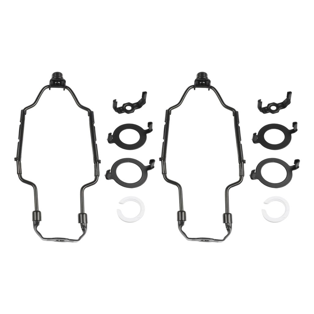 Adjustable Lamp Shade Harp Brackets 2 Sets 7 to 10 Inch Metal Holder Kits Compatible with E26 E27 and Plastic Converter