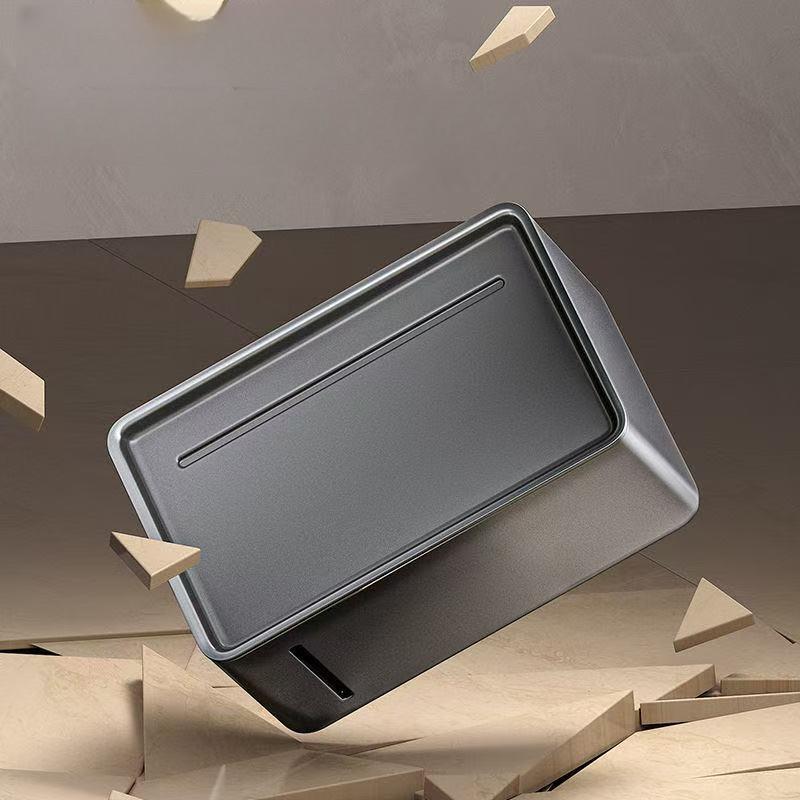 Punch-free Waterproof Tissue Box Gun Gray Bathroom Storage Rack Toilet Roll Paper Box Toilet Paper Box Wall-mounted