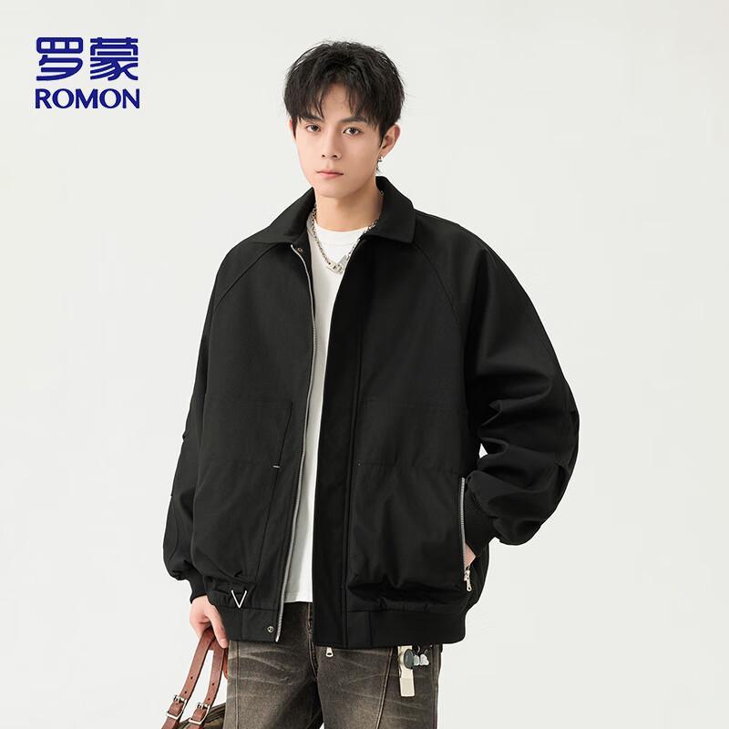 

ROMON Men s Casual American Style Baseball Jacket ZH2503 XL