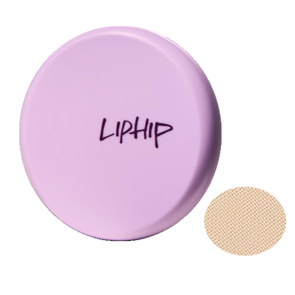 

LIPHIP Powder Pact 10g 02 Light - Face Powder, Long-lasting Powder Foundation, Pore Coverage, Shine-Free, Matte Finish, Affordable, Mask-Resistant,