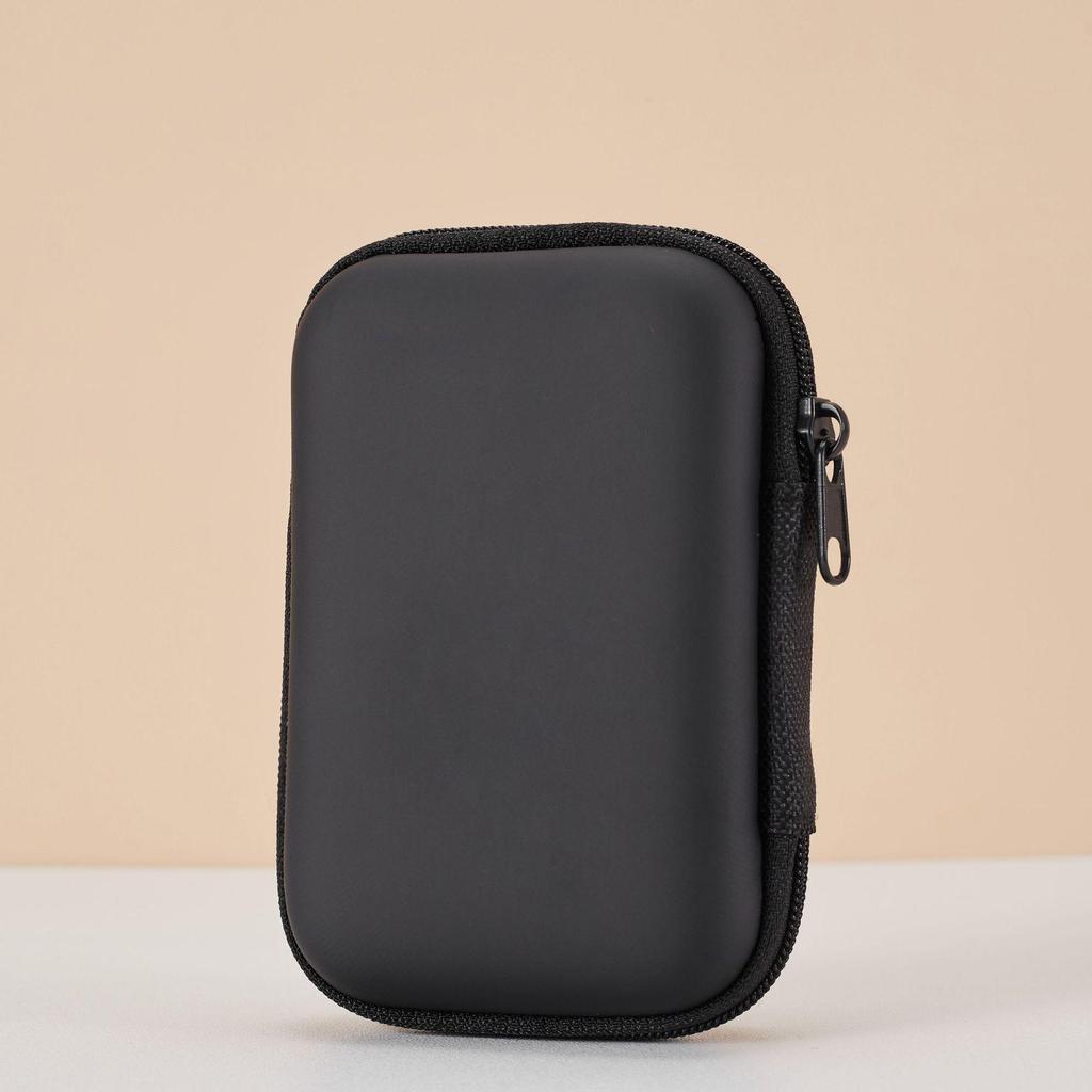 EVA Earphone & Cable Organizer with Mesh Pocket for Camera & Charger