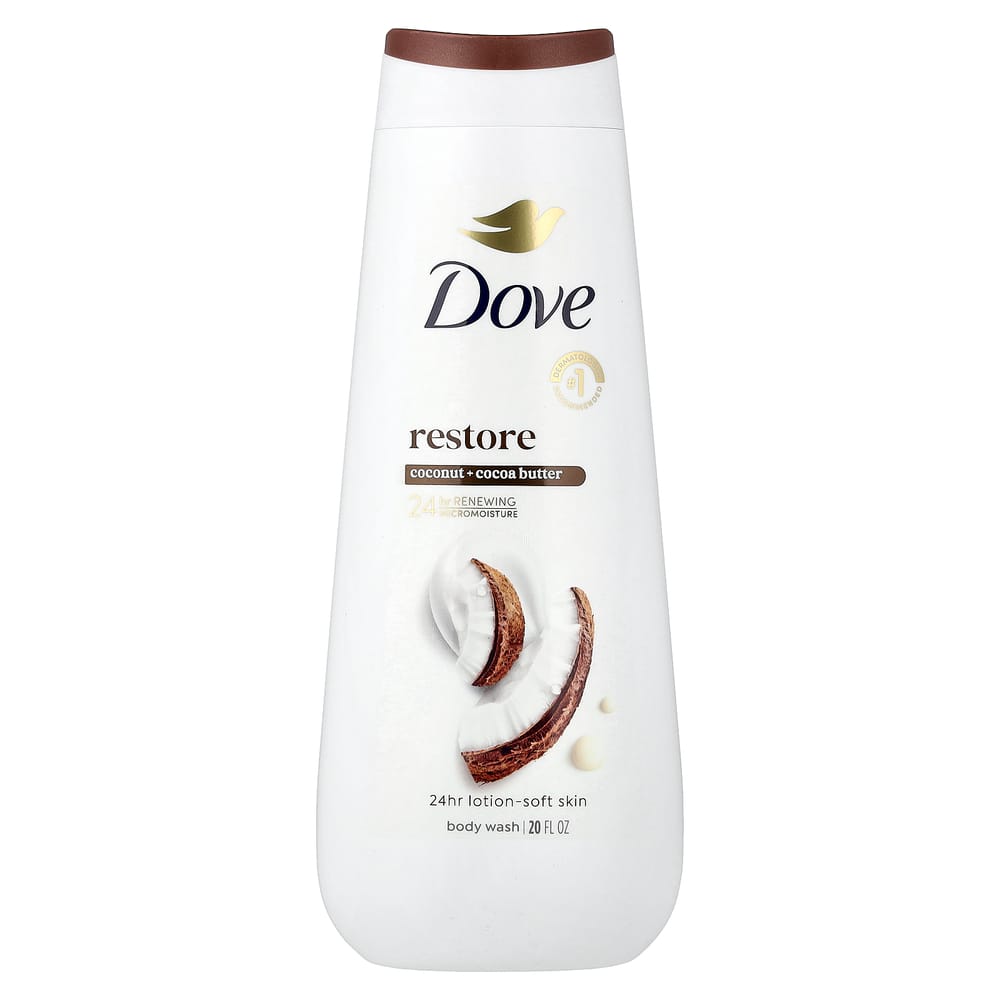 Dove Restoring Body Wash, Coconut & Cocoa Butter, 650ml (22 fl oz)
