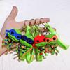Cute Ninja Turtles Keychain Durable Silicone Key Ring For Party Favors And Gifts