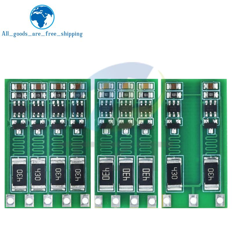 TZT 1/3pcs 2S 3S 4S Balance Board 8.4V 12.6V 16.8V 18650 Polymer Li-ion Lithium Battery Balancer BMS 100mA Balanced Current