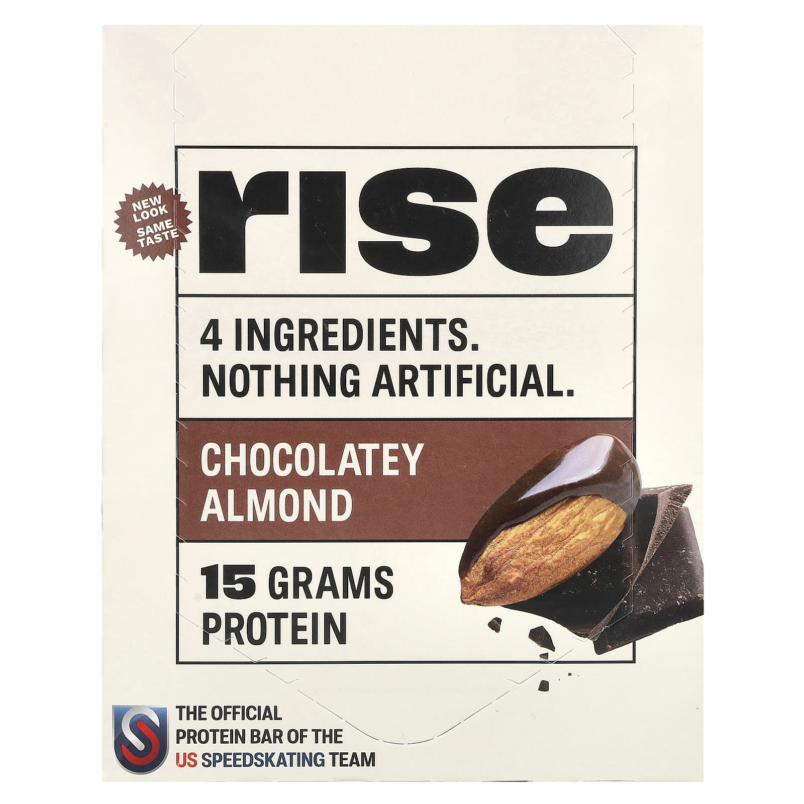 

Rise Bar, protein bar, chocolate almond, 12 bars, 60g (2.1oz) each