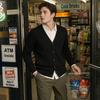 Men 100% Cotton V Neck Knit Cardigan, Slim Fit Long Sleeve Korean Style Casual Sweater Jacket for Autumn Winter