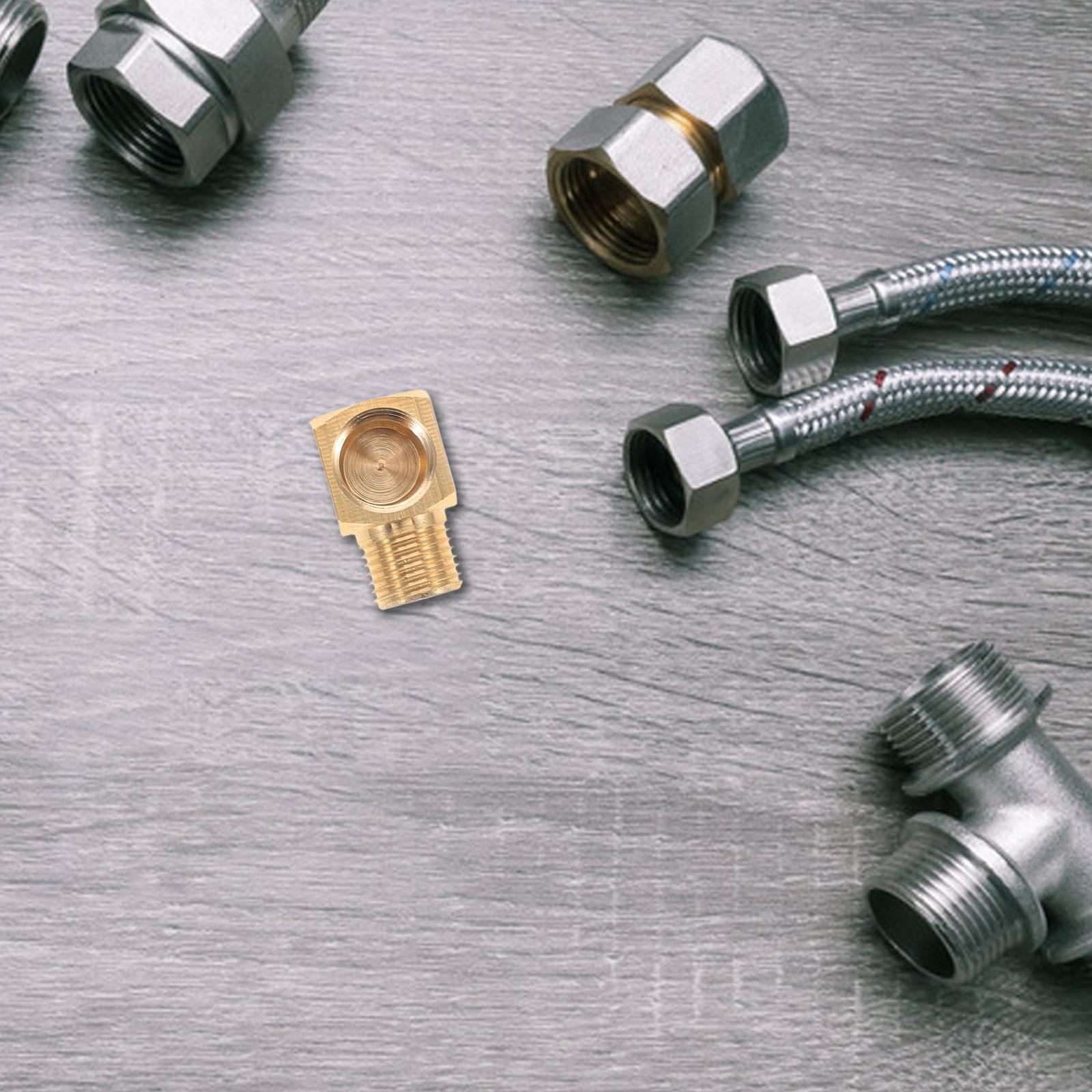 

1pcs Brass 90 Degree Elbow Fitting For Gas Hydraulic Oil Pipeline Durable Pipe Connector Tubing Adapter Brass Pipe Fittings 2X1.2X1.1CM