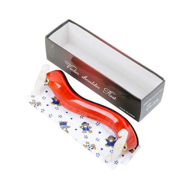 

Подставка под плечо для скрипки с узором в виде тигра Регулируемая подставка под плечо для скрипки с принтом в форме медведя красный