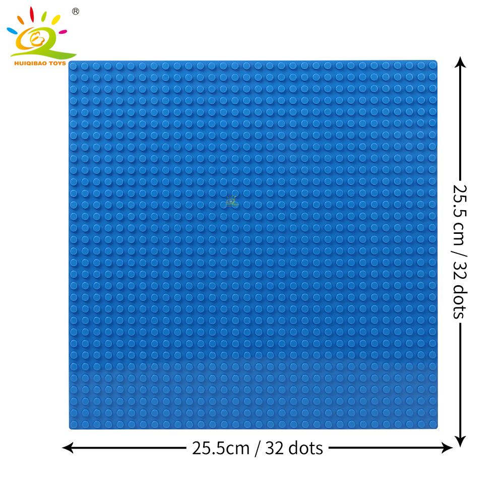 Non-Toxic 4Pcs Classic Base Plates Blocks 32X32 Dots Building Baseplates Bricks Assembly City Moc Friends City Construction Toys