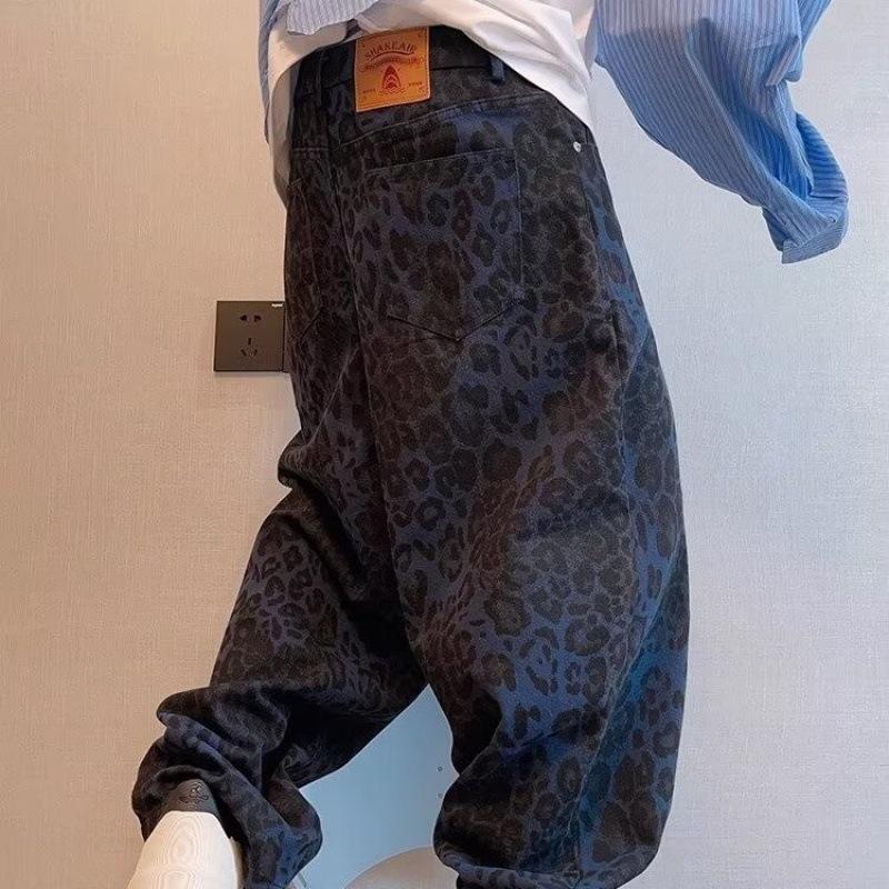 Pánské letní maskáčové overaly s širokými nohavicemi - trendy americký high street styl