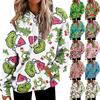 Dámská móda Denní všestranný Ležérní mikiny s výstřihem Grafika Denní Dlouhý rukáv Gradient Patchwork Potištěné Top mikiny