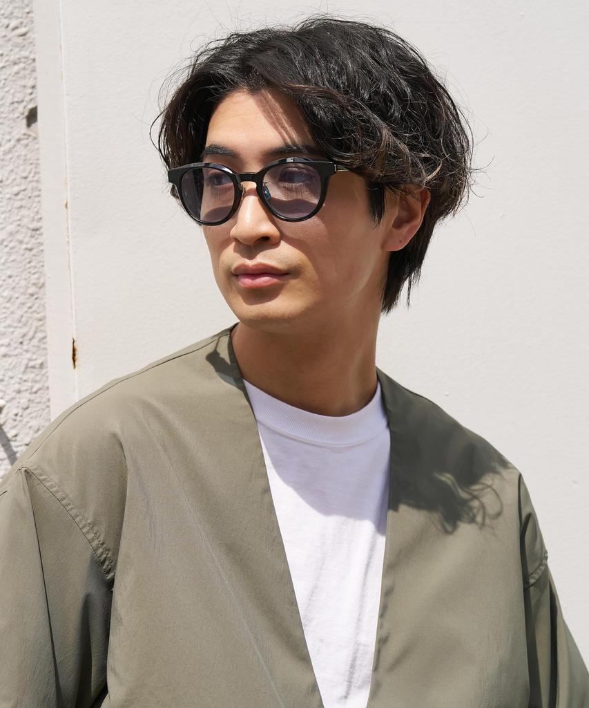 [Zoff] Boston-style Sunglasses (Black)  REMASTER INNERLABEL  Unisex, Lightweight, Titanium, Stylish, Fashionable, Business, Suit, Men's, Lightweight,