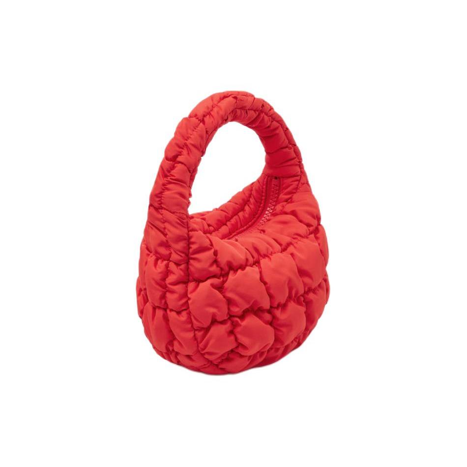 New COS Recycled Polyester Cloud Bag, Handbag Women's Red 1218145002
