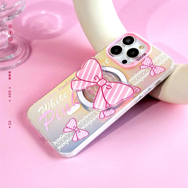 Bow Magnetic Phone Case Compatible with iPhone15 14 13 12/11promax/xsmax/xr 7/8plus
