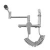 G1/2 Bathtub Faucet Set Wall Mounted Copper Silver Multifunctional Foldable Bathroom Faucet Set