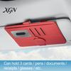 Car Visor Mount for Glasses Sun Holder, Eye Clip Organizer Driving Eyeglass Hanger Vehicle, Multi Functional Storage Pouch Sunglasses, Ticket