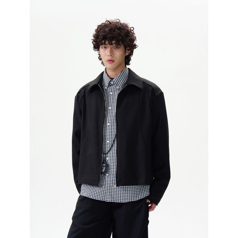 Kisko High-End American Deconstructed Design Shoulder-Padded Blazer Jacket for Men and Women, Trendy Brand Couple Loose Short Coat