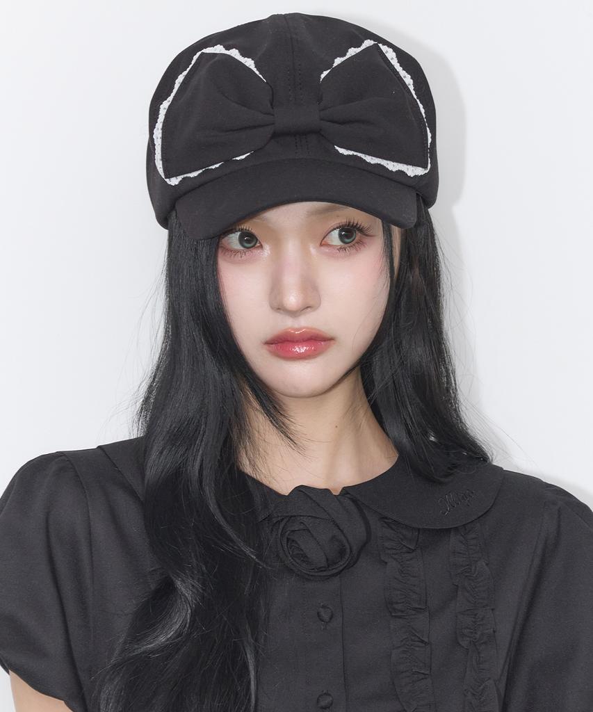 ILLIGO Lace Ribbon Hunting Cap Black