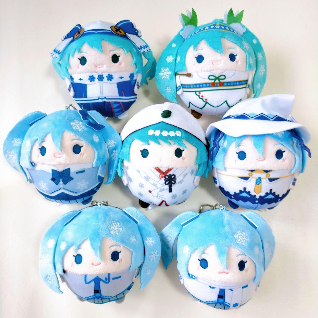 

Использованный набор плюшевых талисманов Hatsune Miku SNOW MIKU Fluffy Kororin, 7 видов