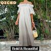 Vestidos casuales de manga corta para mujer, moda, verano, primavera