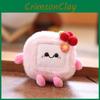 Plush Tofu Stinky Key Chain Bag Pendant Animal Doll Decoration Toy Gift Kids
