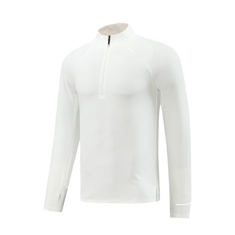 Men's Quick-Dry Half-Zip Sports Sweatshirt - Long Sleeve, Stretch, Stand Collar, for Autumn/Winter Running & Fitness.