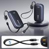 Powerbank 10000mAh 22.5W with display and detachable cable - black