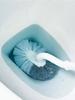 1pc White Toilet Brush Set With Creative S-Shaped Japanese Style Toilet Brush, Cleaning Brush For Bathroom With No Dead Corners