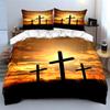 Sunset Crosses Home Decor Multiple Sizes Kid'S And Adults' Bedroom Exquisite 3Pc Bedding Set, Gift