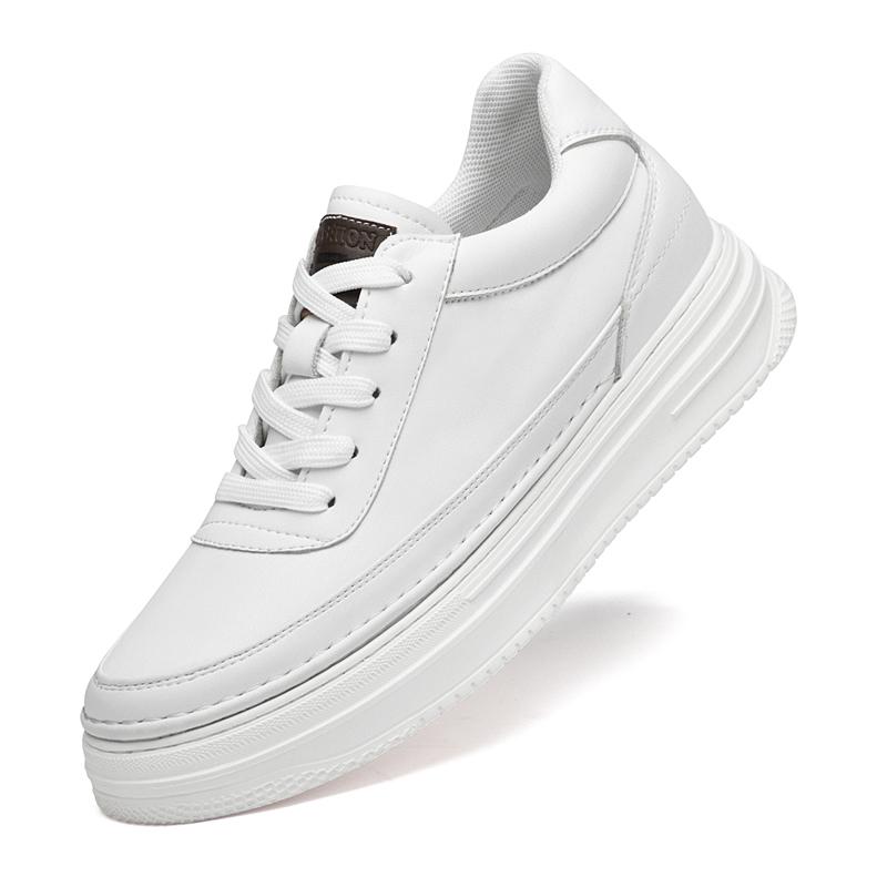 

Мужские белые кроссовки Мужские стельки для увеличения роста 6 см Спортивные больших размеров 36-43 43 белый