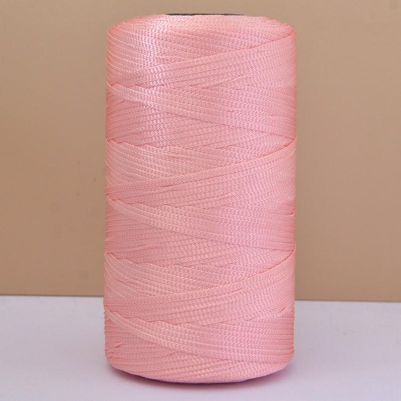 

250г Шовкова Бавовняна Льняна Пряжа для В язання Гачком 2,5 мм Легка Крижаний Шовк Плоска Стрічкова Пряжа Ручна Робота В язання Гачком DIY Сумки Капелюхи Порожниста Нитка