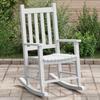 VidaXL Children's Rocking Chair White Solid Poplar Wood 4008877