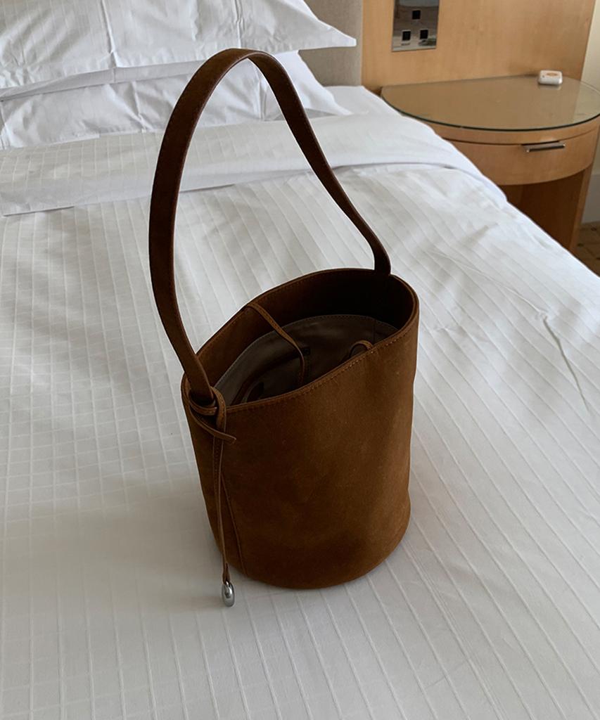 Somewherebutter Suede Basket Bag - 2Color