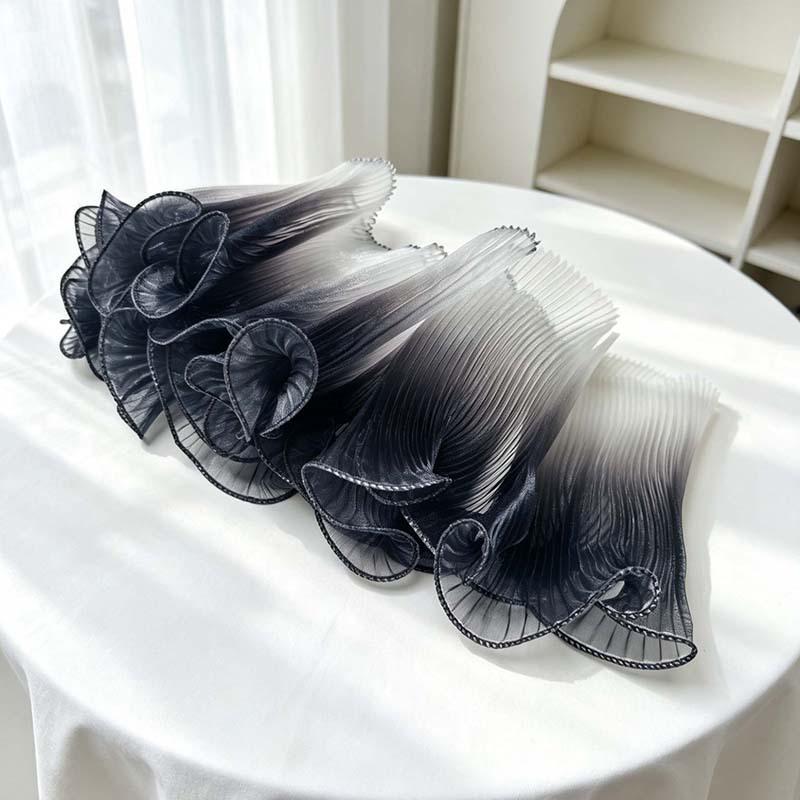 Valentine's Day 3D Ruffled Mesh Lace Flower Bouquet Wrap
