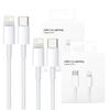 2x Kabel USB-C zu Lightning für Apple iPhone iPad iPod 20W 2M Box Weiß