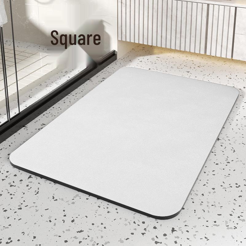 Antypoślizgowa, Wodochłonna Mata Podłogowa do Łazienki z Ziemi Okrzemkowej – Odporna na Zabrudzenia i Zużycie, Łatwa do Czyszczenia Mata Wejściowa do Toalety