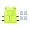 Ice Cooling Vest Breathable Mesh Outdoor Work Vest with Ice Packs Adjustable Waist