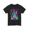 Skeleton Gambler T-Shirt | Neon Poker Skull Illustration, Cotton T-Shirt, Poker