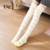 Cozy Fleece Socks 1 Pair Women Thigh High for Winter, Thickened Coral Leg Long Stockings Warmer Stockings, Fluffy Warm Over Knee Boot Girls