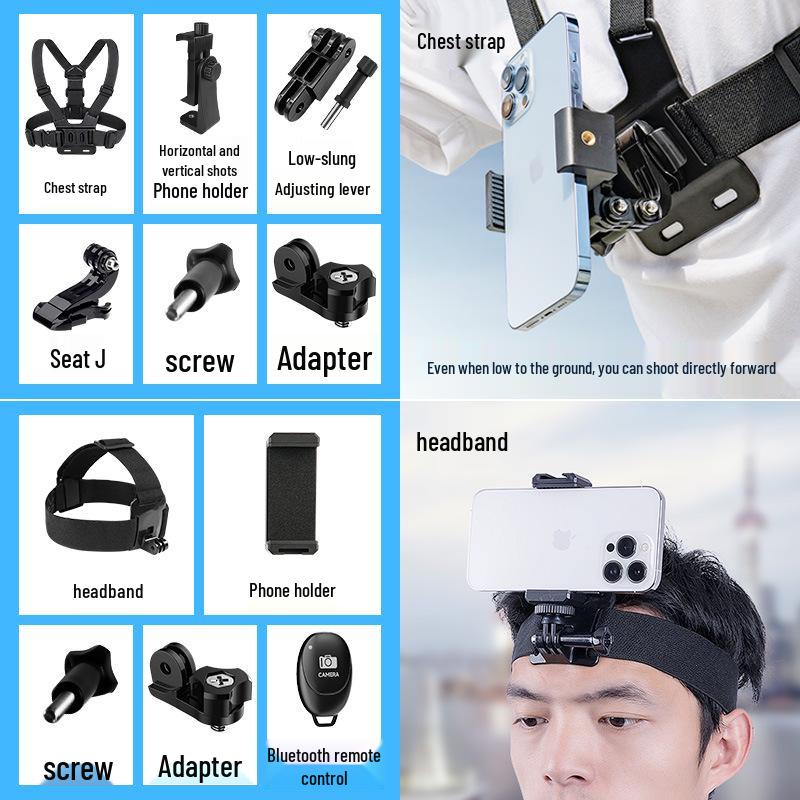Chest Phone Holder: First-Person View Wearable for Douyin and Live Streaming