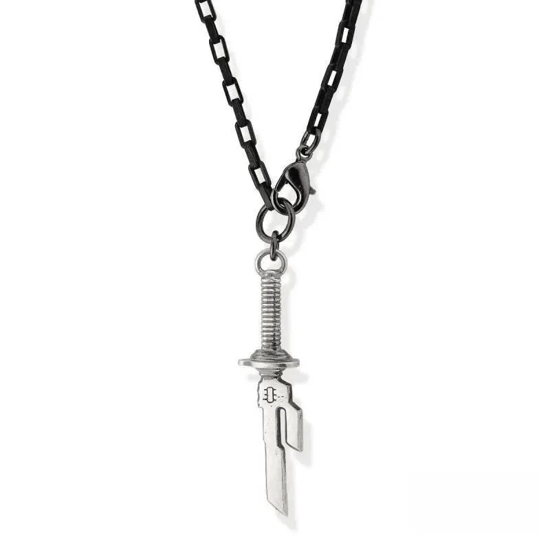 Collar de Cosplay de Anime Jujutsu Kaisen Fushiguro Toji, colgante con diseño de espada y lanza de Tianri, Gargantilla, accesorios de joyería, regalos